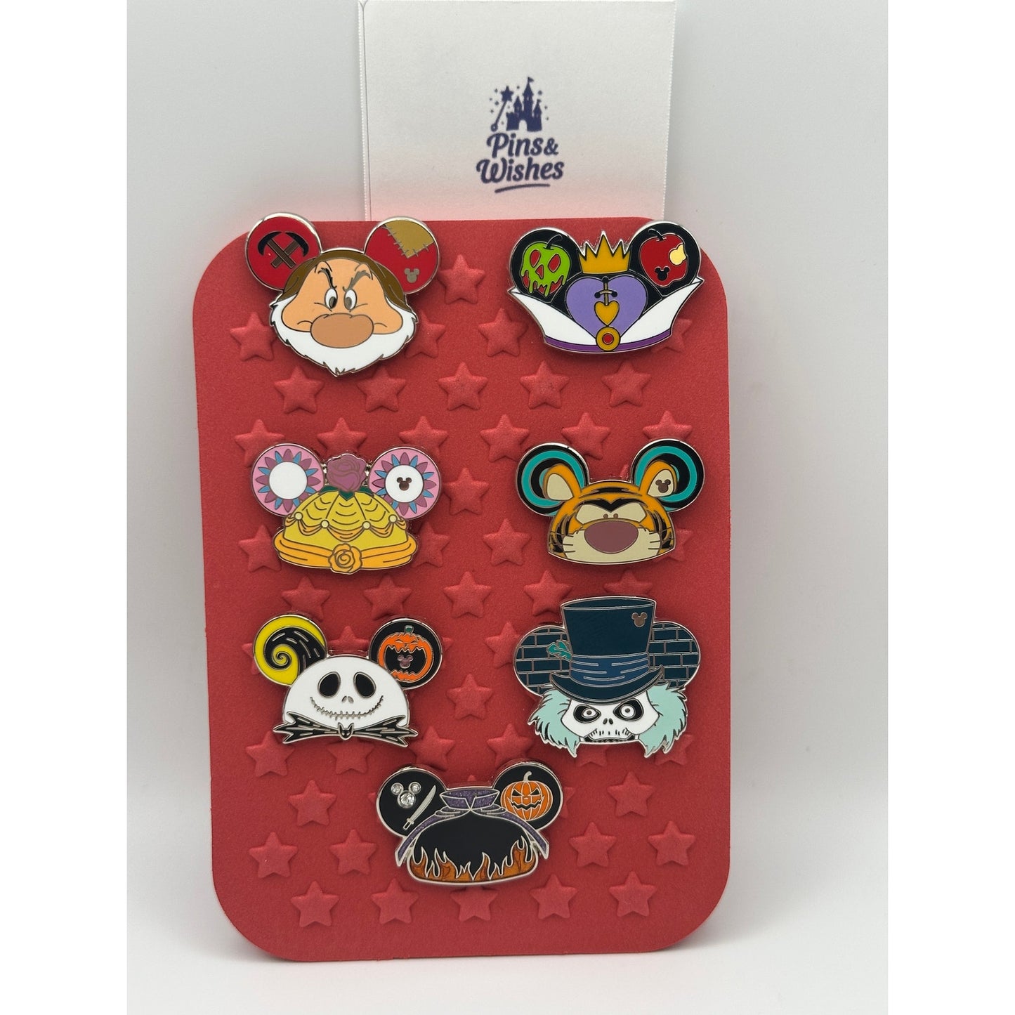 2024 Hidden Disney Mickey Ear Hat Full Complete Set - With Pin Trading Board