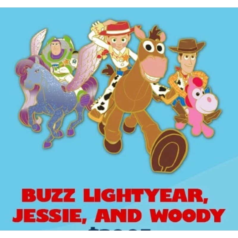 DSSH Toy Story 5 Cast Pin LE400 - Buzz Lightyear, Jesse, and Woody