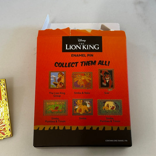 Disney Trading Pin 170583 Monogram - Young Simba and Nala - Lion King Framed