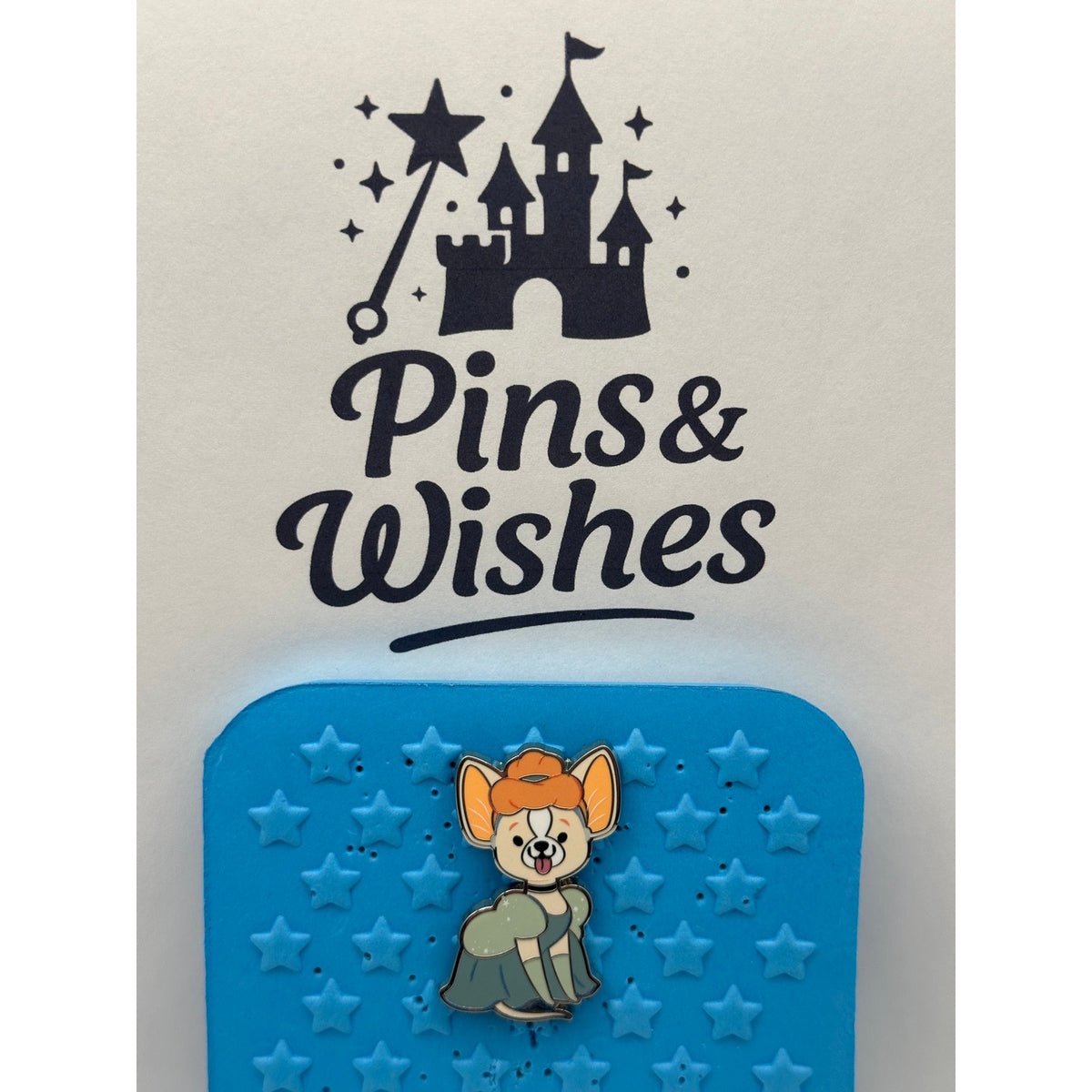 Disney Cats & Dogs in Halloween Costumes Pin - Chihuahua Dressed as Cinderella