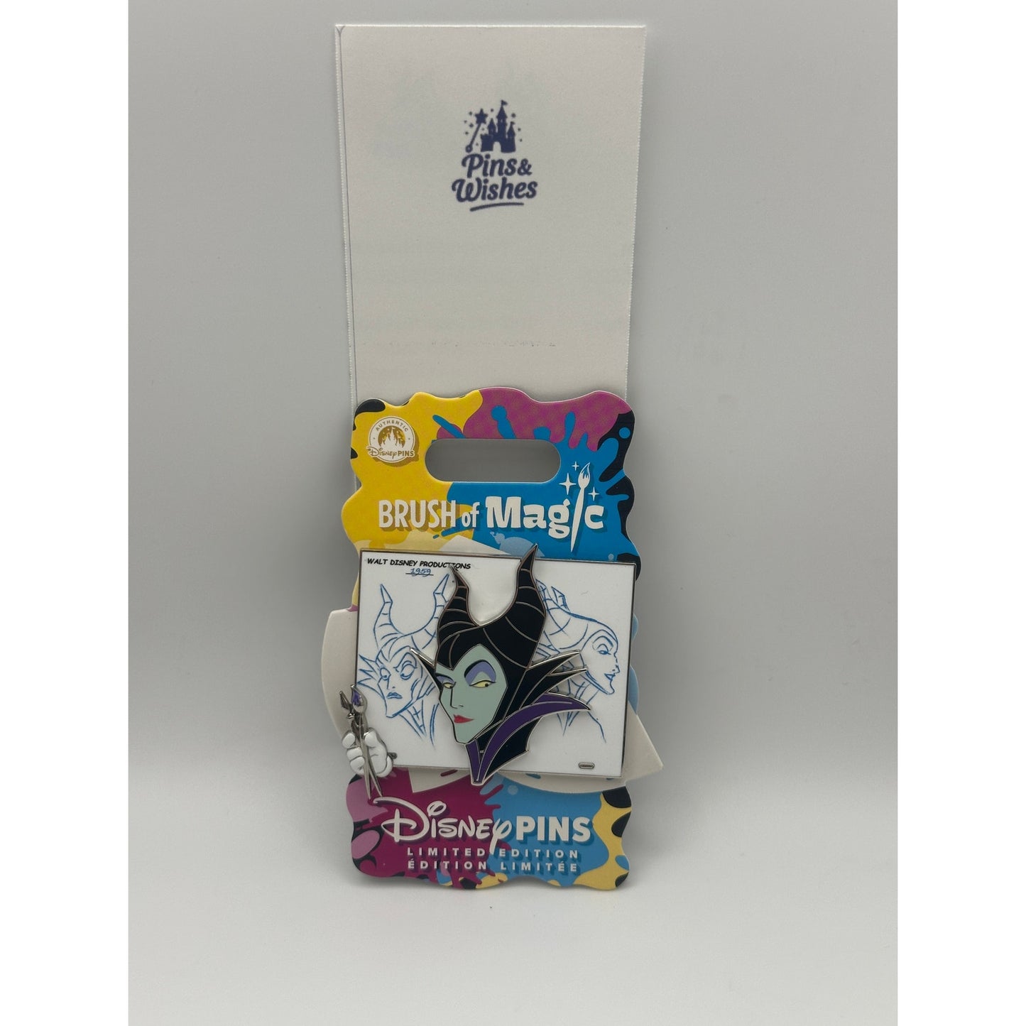 Maleficent Pin – Sleeping Beauty – Brush of Magic – Limited Edition LE 3750