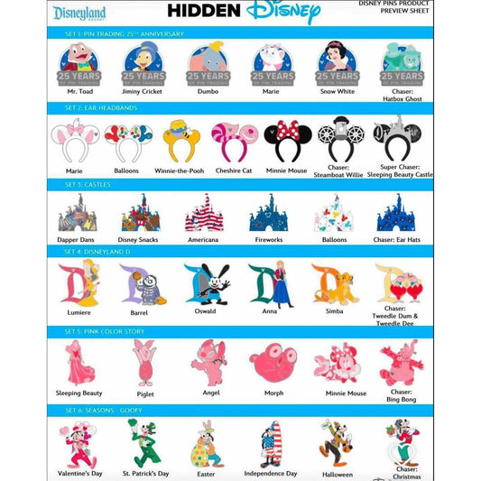 2025 Disneyland Hidden Disney Wave A - New Unopened Pack