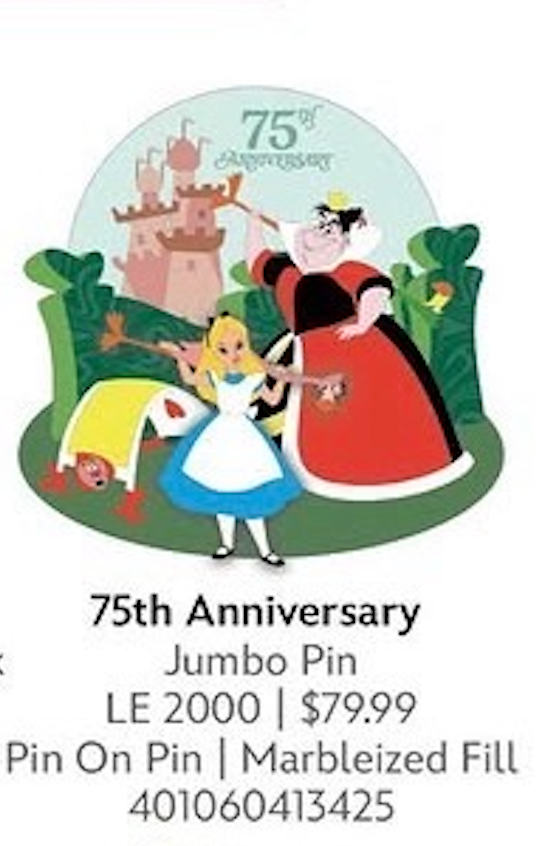 Limited Edition 75th Anniversary Jumbo Alice & Queen of Hearts 75th (Expected Release August 18)
