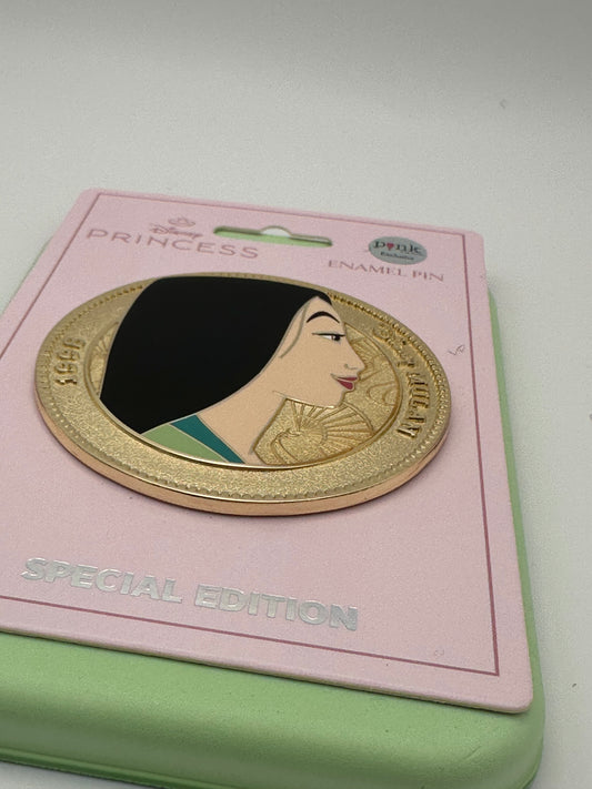Disney PALM Mulan Coin Jumbo Pin | Special Edition 300 | Pins and Wishes