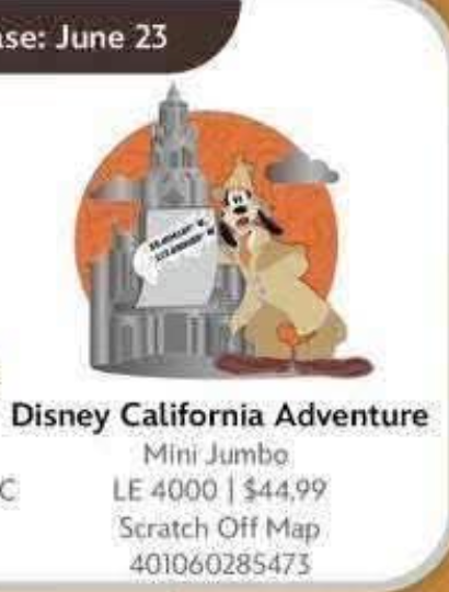Limited Edition - Disney California Adventure Mini Jumbo - Daring Detectives (Expected Release June 23)