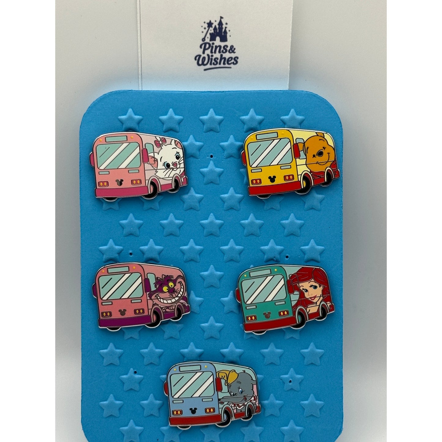 DLR 5 Pin Bus Set Hidden Disney 2026 Hidden Mickey Pins
