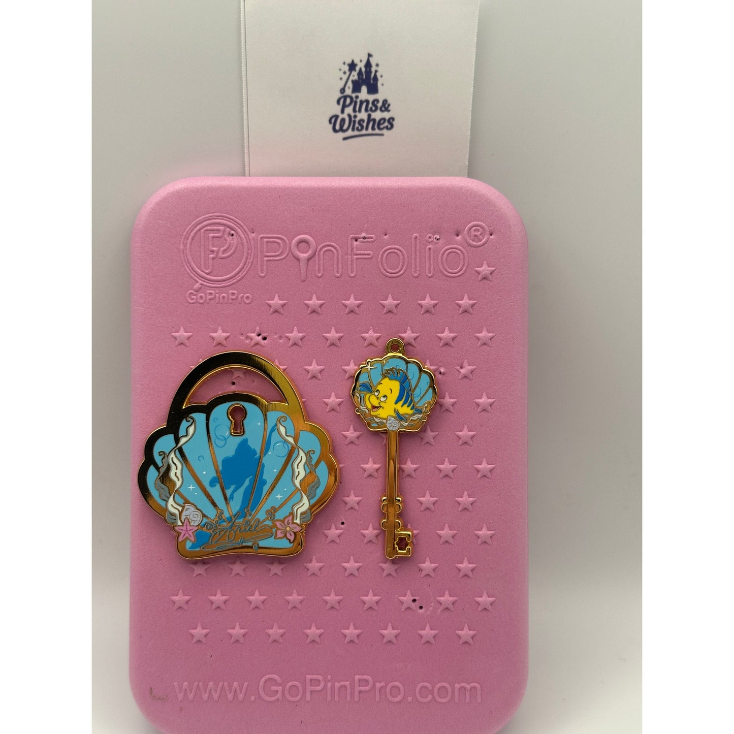 Ariel & Flounder Boxlunch Pin - Disney Princess Lock and Key Blind Box Pin Set