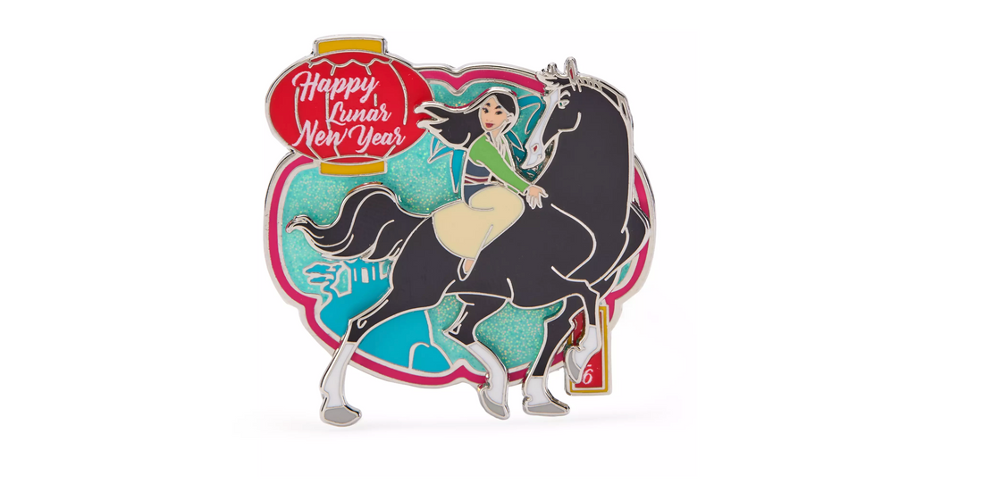 Mulan and Khan Lunar New Year 2026 Pin – Mulan at Disney Store Online