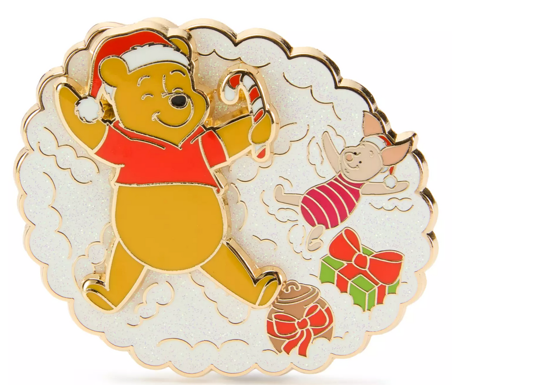 Winnie the Pooh and Piglet Holiday Pin 2025 at Disney Store Online