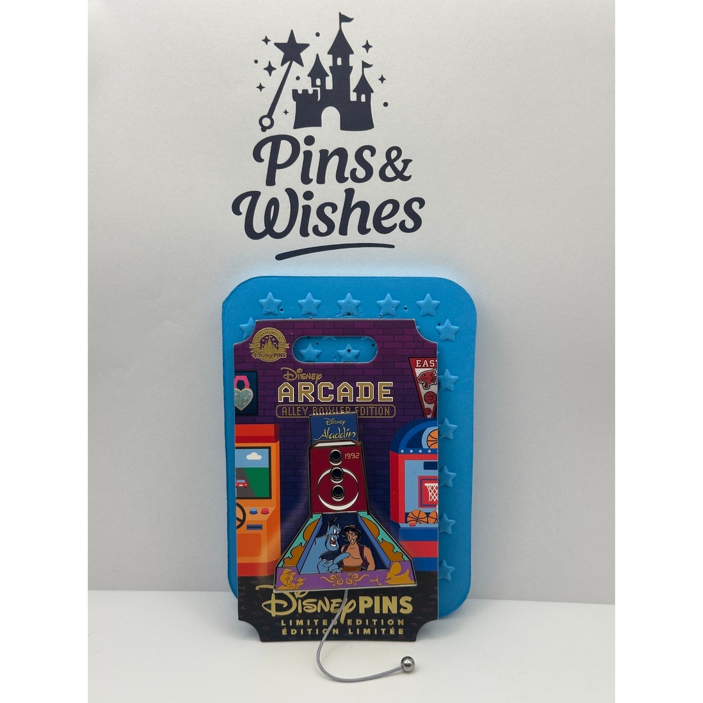 Disney Alley Bowler Arcade Series Pin Aladdin & Genie - Limited Edition LE 2000