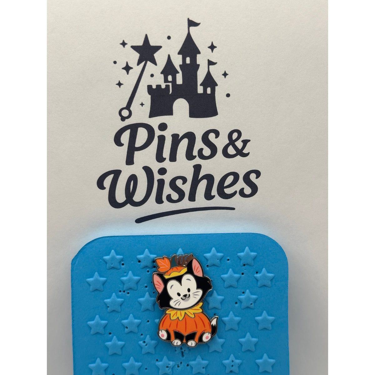 Disney Cats & Dogs in Halloween Costumes Mystery Pin - Figaro Dressed As Pumpkin