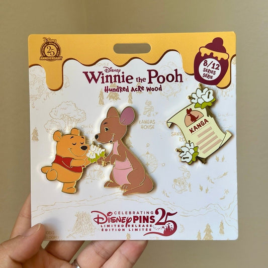 Disney Parks 2025 Winnie the Pooh and Kanga Pin Set August 8/12 LR