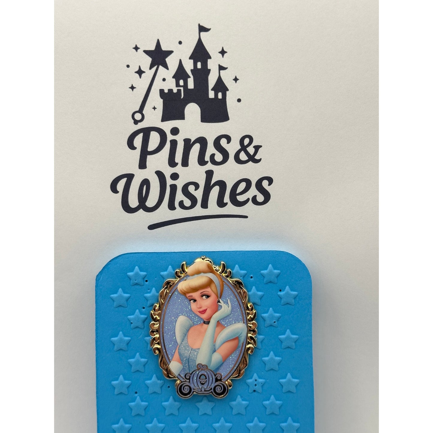 Pink A La Mode PALM Disney Princess Royal Sparkles Jumbo Cinderella Pin - SE400