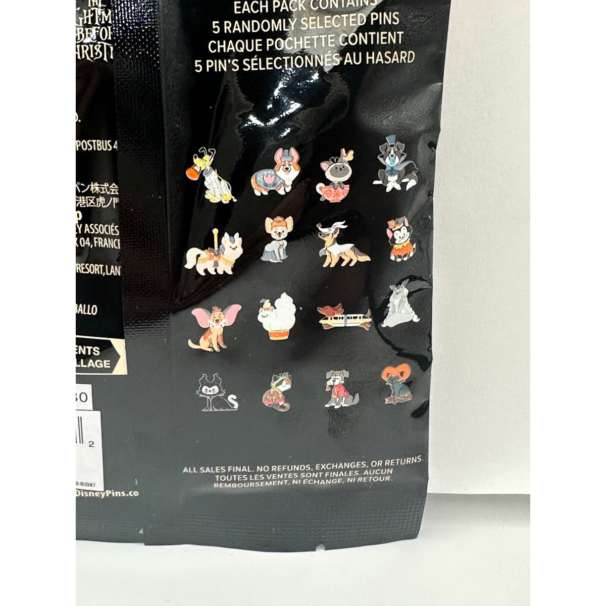 Disney Cats & Dogs in Halloween Costumes Unopened Pin Pack