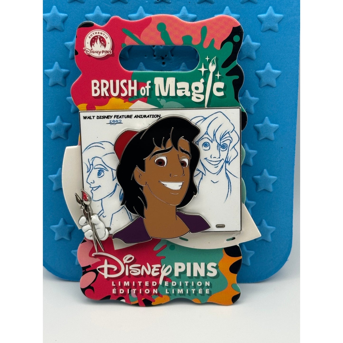 Aladdin Pin – Brush of Magic – Disney Limited Edition LE 3750 - Pins and Wishes