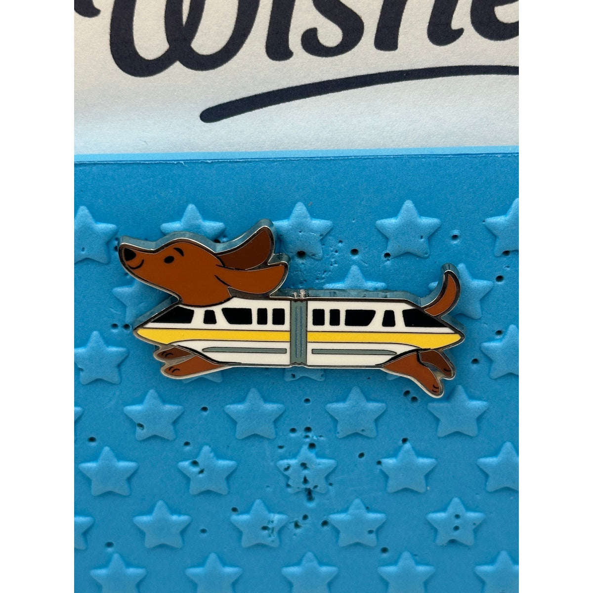 Disney Cats & Dogs in Halloween Costumes Pin - Dachshund Dressed as Monorail