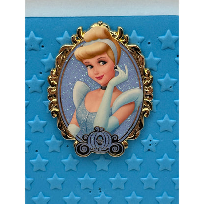Pink A La Mode PALM Disney Princess Royal Sparkles Jumbo Cinderella Pin - SE400