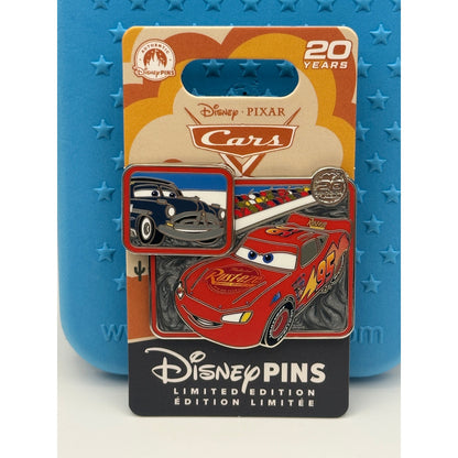 Cars 20th Anniversary Pin Lightning McQueen & Doc Hudson LE 3400