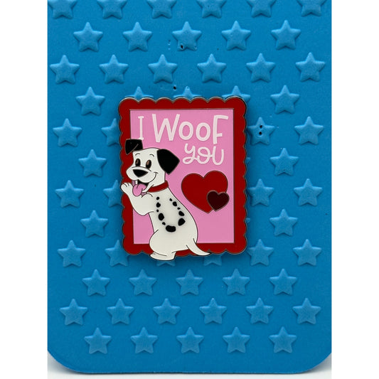 Lucky - I woof you Happy Valentine's Day Mystery Pin