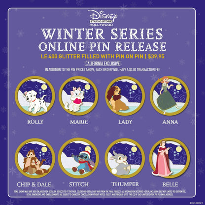 DSSH Winter Series Pin - Rolly Dalmatian - LE 400 In Hand - Disney Pin