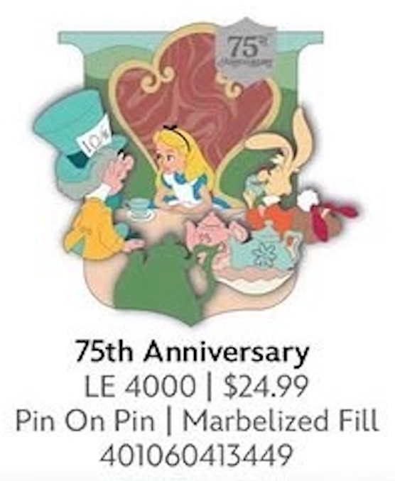 Limited Edition Alice & Mad Hatter 75th Anniversary (Expected Release August 18)