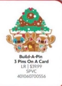 Limited Release Holiday Build-A-Pin 3 Pin Set (Expected Release November 3)