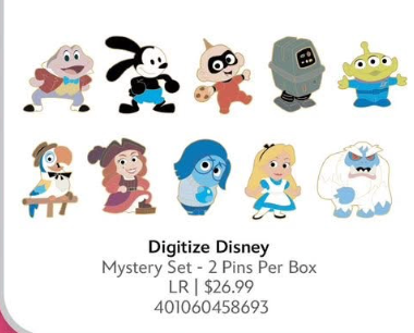 Limited Release Digitize Disney Mystery Pack (Expected Release July 28)