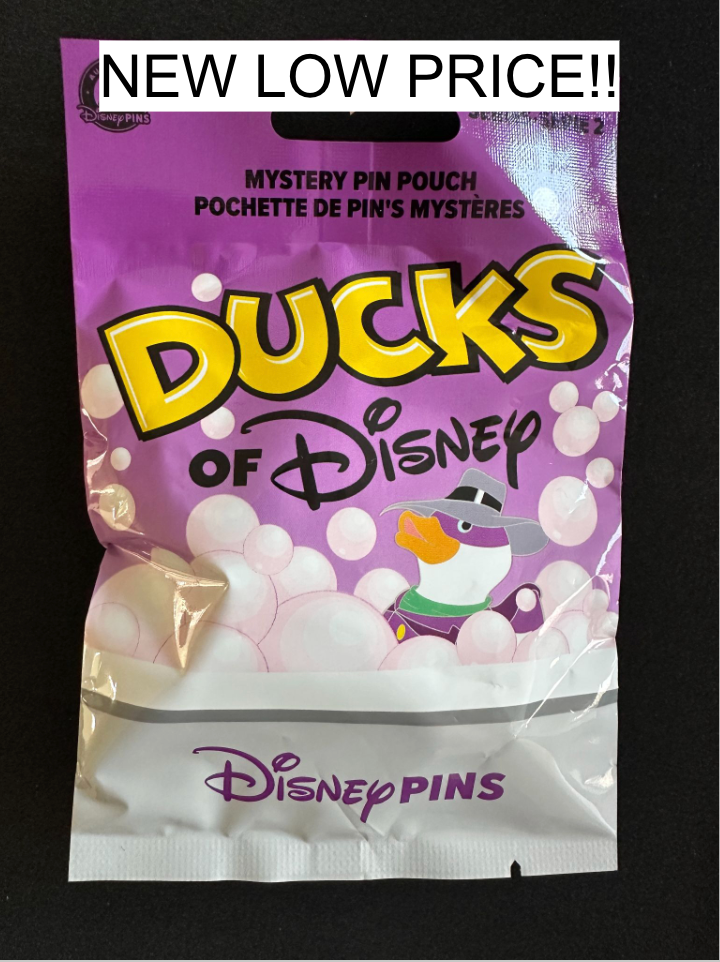 Ducks of Disney Mystery Collection Series 2 - Unopened 5 Pin Bag - Pins and Wishes