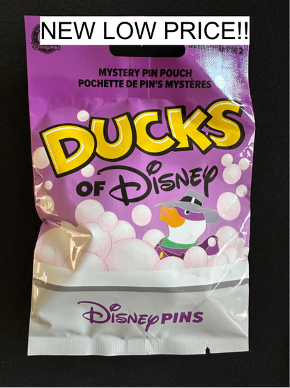 Ducks of Disney Mystery Collection Series 2 - Unopened 5 Pin Bag - Pins and Wishes