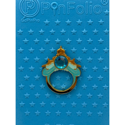 Jasmine Boxlunch Pin - Loungefly Disney Princess Rings pin on a blue background from Pins and wishes