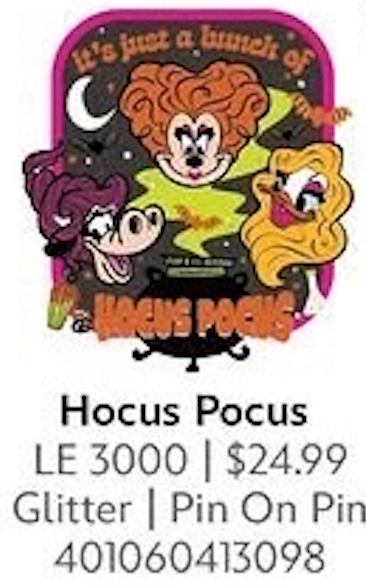 Limited Edition Hocus Pocus Pin (Expected Release August 25)