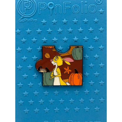 Loungefly Disney Winnie the Pooh Autumn Puzzle Blind Box Enamel Pin - Rabbit on a Blue pin board from pins and Wishes
