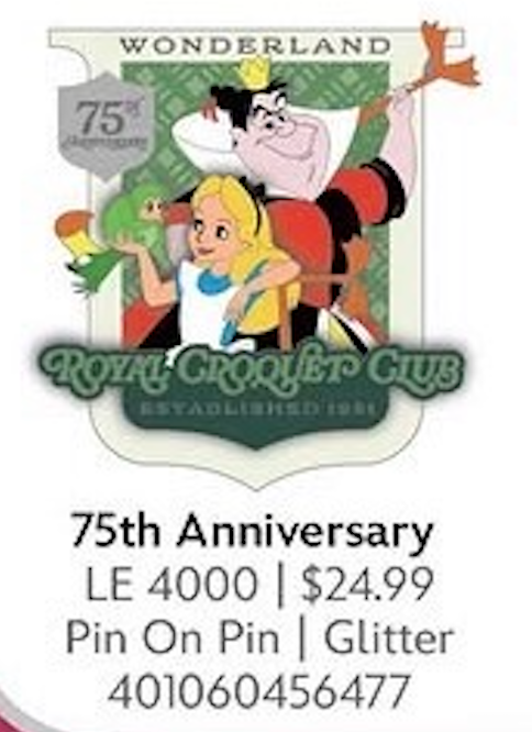 Limited Edition Royal Croquet Club Alice In Wonderland 75th Anniversary (Expected Release August 18)