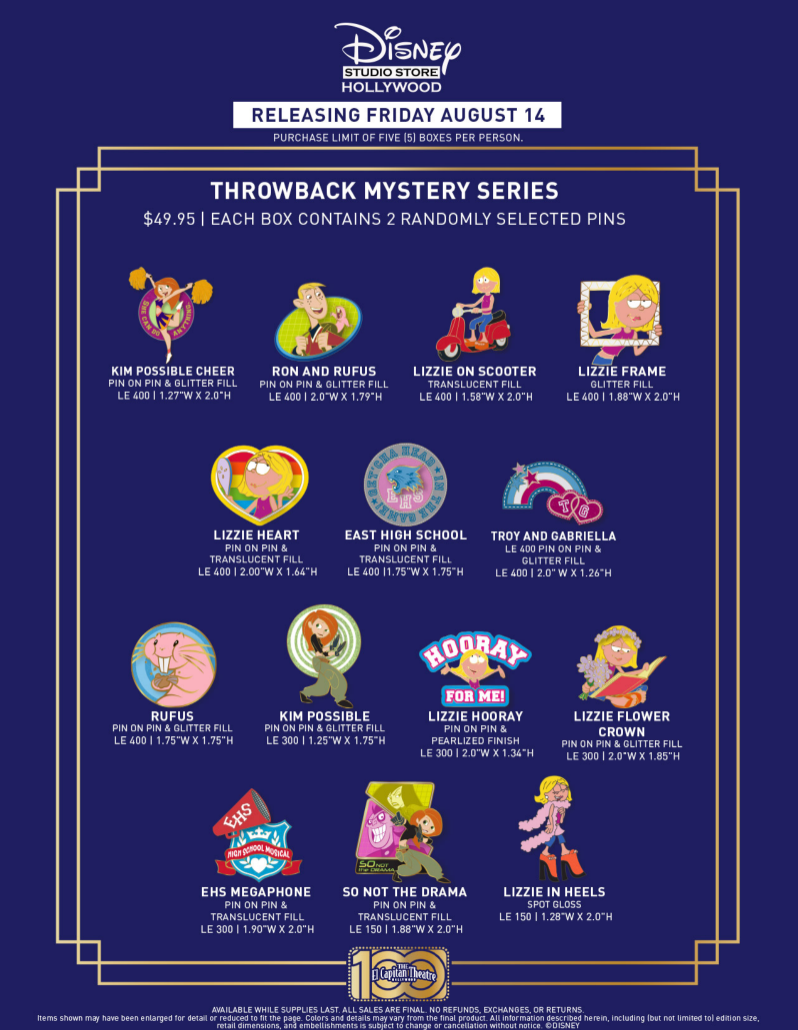 DSSH Throwback Mystery Pins