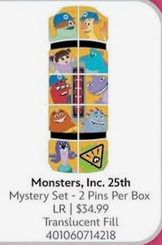 Limited Release Mystery Set Monsters, Inc. 25th (Expected Release October 20)
