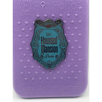 Purple Pin Board with Walt Disney Imagineering WDI The Haunted Mansion Parlor Pin - Teal - Pins and Wishes  