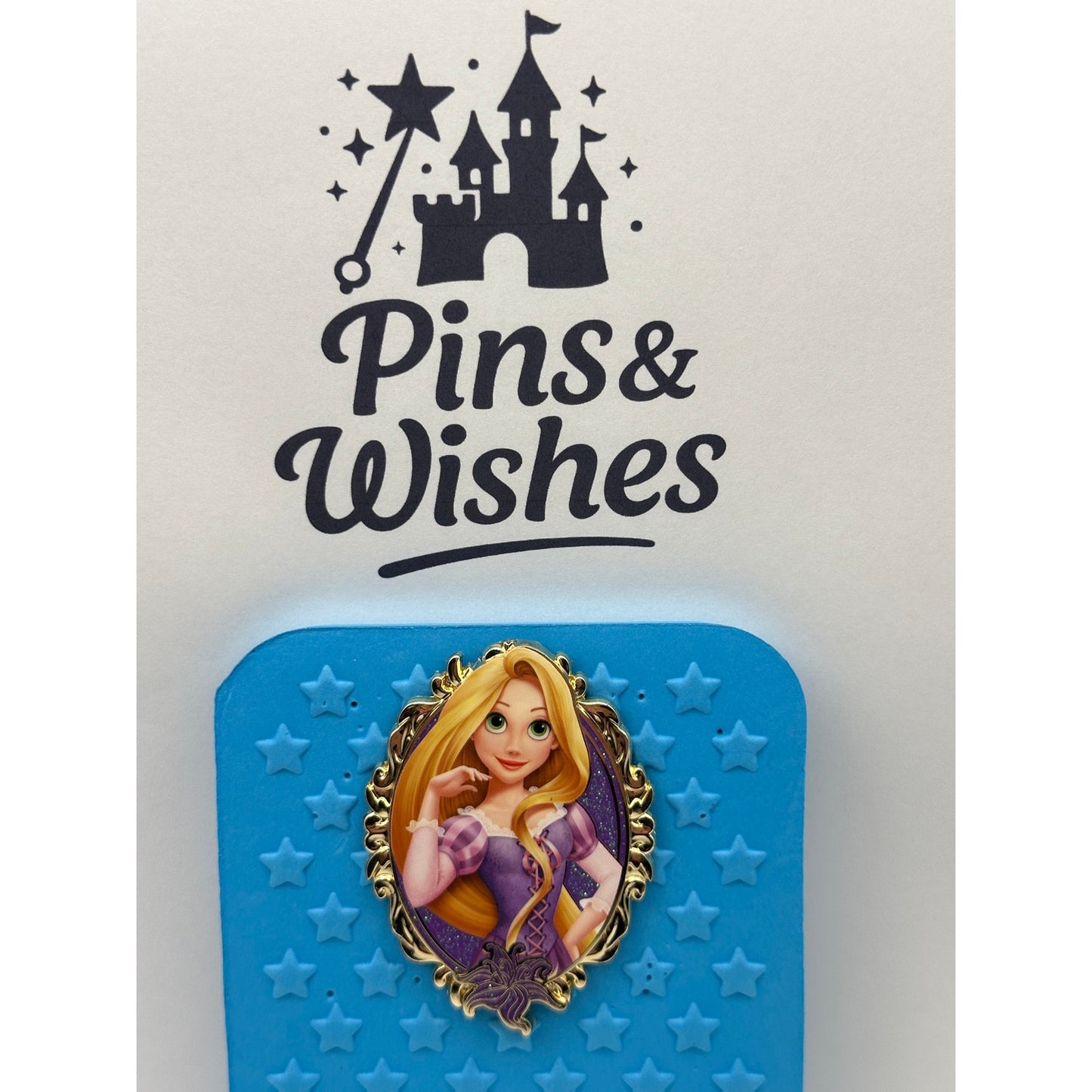 Pink A La Mode PALM Disney Princess Royal Sparkles Jumbo Rapunzel Pin - SE400