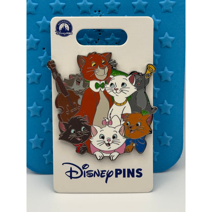 Aristocats Character Cluster Pin - Duchess, Marie, O'Malley, Toulouse, Berlioz