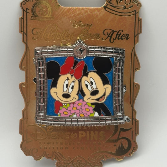 Disney Pin Happily Ever After Mickey and Minnie Mouse Slider LE 2400 IN HAND
