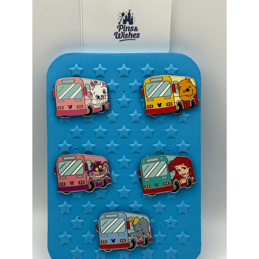 DLR 5 Pin Bus Set Hidden Disney 2026 Hidden Mickey Pins