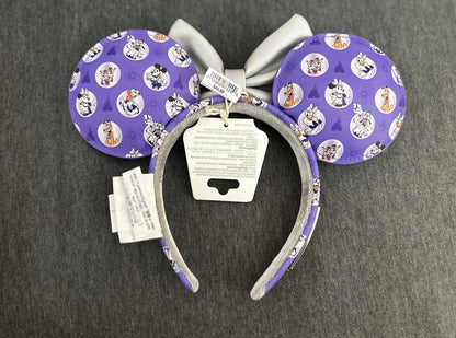 Disney Parks Loungefly 100 Platinum Minnie Headband Ears Mickey And Friends