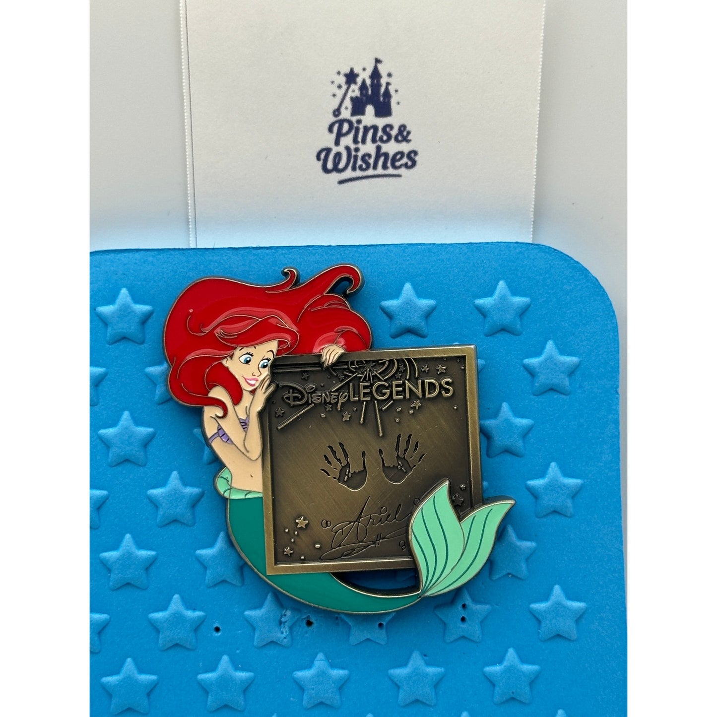 Disney Ariel Pin – Little Mermaid Princess – Legends Plaque Pin TWDCS / DEC