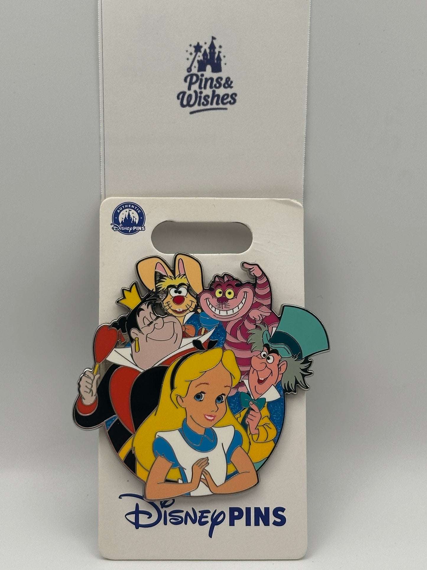 Alice in Wonderland Character Cluster Pin